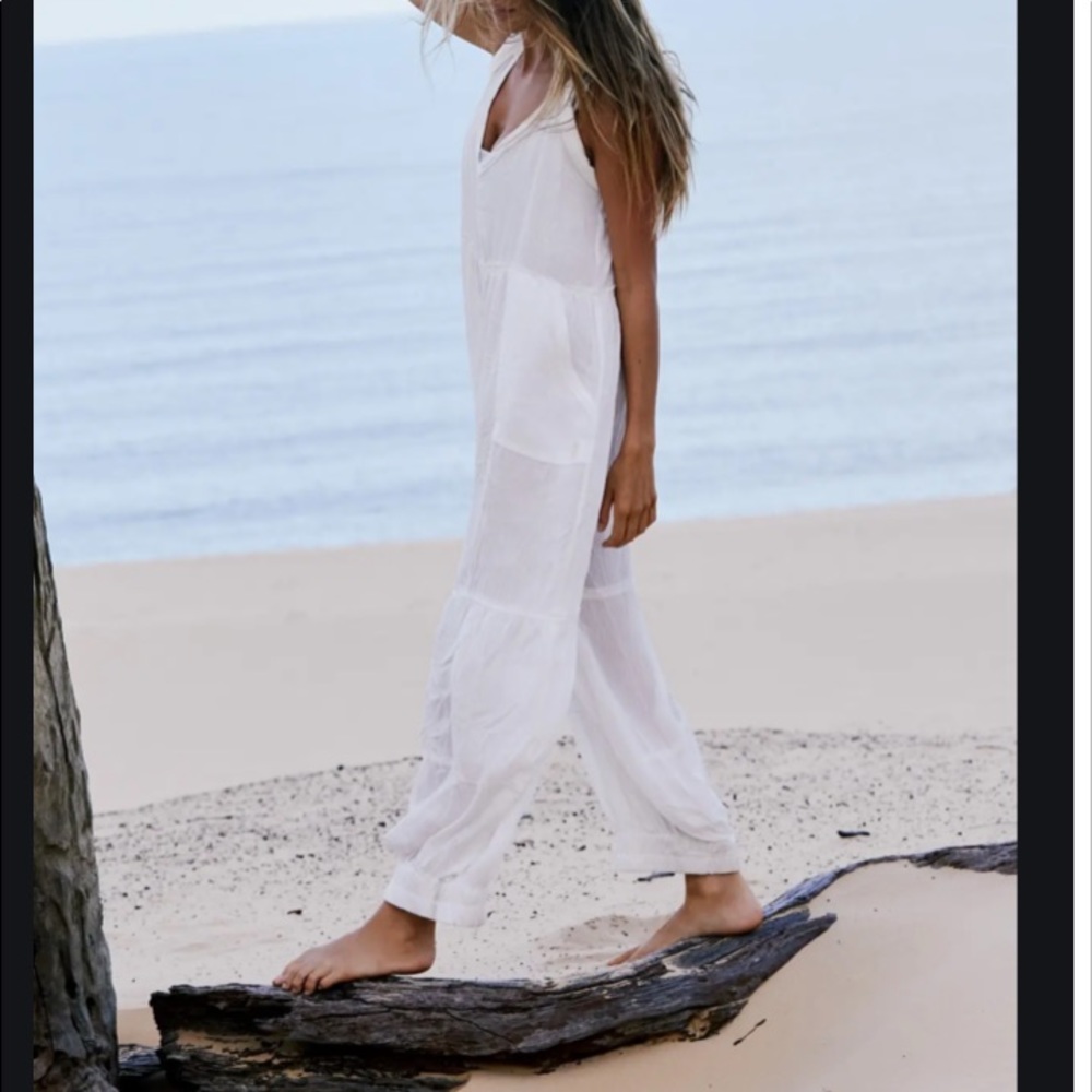🆕Free People White Jumpsuit - Picture 3 of 7